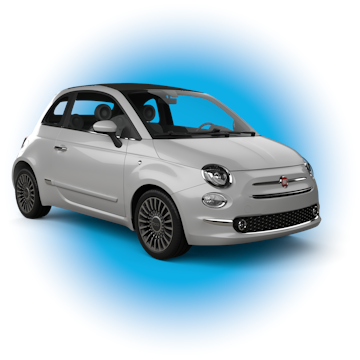 Car rental Crete Airport Chania Fiat 500 Convertible